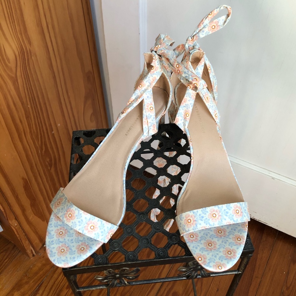 Anthropologie Short Heel Strappy Shoe